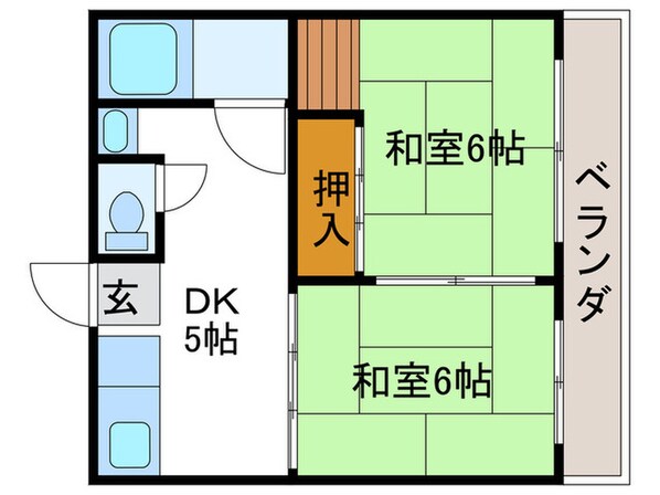 東泉ヶ丘ハイツの物件間取画像